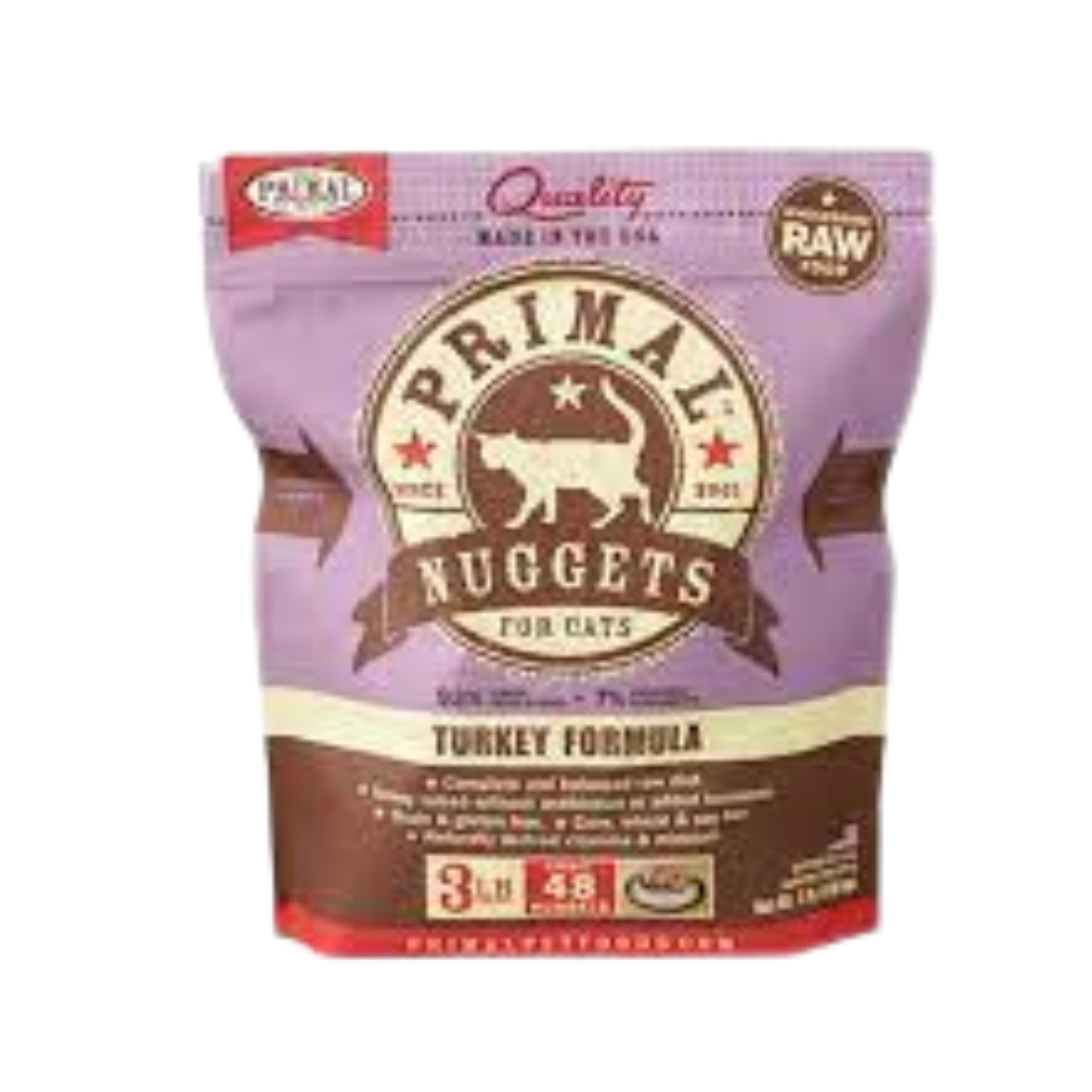 Primal Frozen Cat Turkey Nuggets